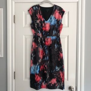 J. Crew Abstract Floral Midi Dress